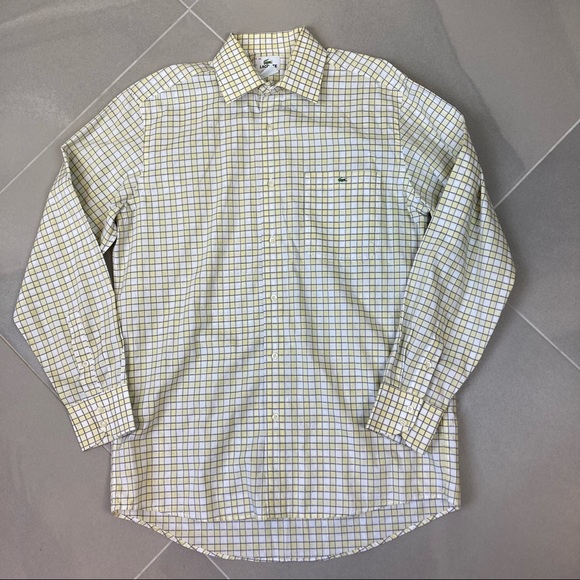 Lacoste Men’s 40 Casual Button Front Long Sleeve Shirt Size M. 
100% cotton - Picture 6 of 11